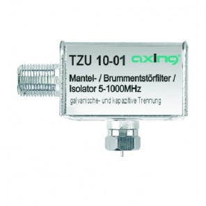 Axing TZU 10-01 Mantelstrom-/Brummentstörfilter | F-Anschluss