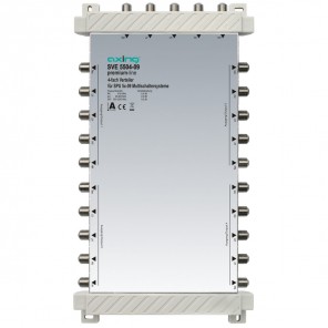 Axing SVE 5504-09 4-fach SAT-Verteiler premium-line für Multischalter SPU 5xx-09  | 4x Sat - 1x Terrestrik, 5 bis 2200 MHz 