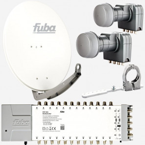 Fuba DAA78924W Sat-Anlage 2 Satelliten 24 TN DAA780W + DAZ102 + 2x DEK407 + FMT924