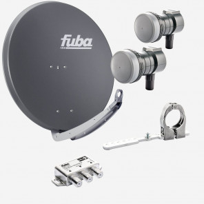 Fuba DAA85901A Sat-Anlage 2 Satelliten 1 TN DAA850A + DAZ102 + 2x DEK117 + OSD212