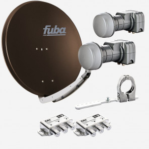 Fuba DAA85902B Sat-Anlage 2 Satelliten 2 TN DAA850B + DAZ102 + 2x DEK217 + 2x OSD212