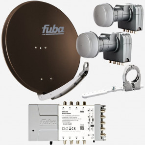 Fuba DAA85908B Sat-Anlage 2 Satelliten 8 TN DAA850B + DAZ102 + 2x DEK407 + FMT908