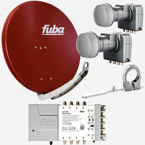 Fuba DAA85908R Sat-Anlage 2 Satelliten 8 TN DAA850R + DAZ102 + 2x DEK407 + FMT908