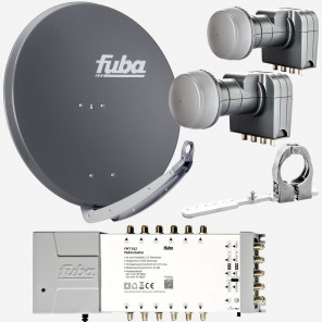 Fuba DAA85912A Sat-Anlage 2 Satelliten 12 TN DAA850A + DAZ102 + 2x DEK407 + FMT912