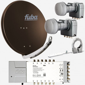 Fuba DAA85912B Sat-Anlage 2 Satelliten 12 TN DAA850B + DAZ102 + 2x DEK407 + FMT912