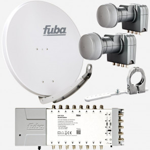 Fuba DAA85916G Sat-Anlage 2 Satelliten 16 TN DAA850G + DAZ102 + 2x DEK407 + FMT916