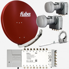 Fuba DAA85916R Sat-Anlage 2 Satelliten 16 TN DAA850R + DAZ102 + 2x DEK407 + FMT916