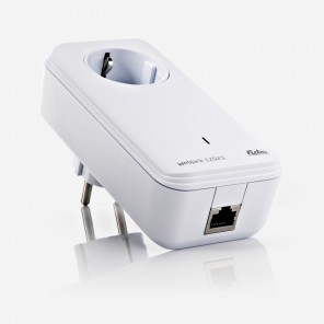 Fuba WebJack 12021 Powerline Adapter 1200 MBit/s | 1x RJ45 Gigabit-LAN, 1x Schutzkontakt-Steckdose