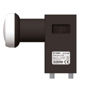 GT-Sat WB1 Wideband LNB 40mm schwarz 0,1dB | LO-Frequenz: 10,41 GHz, HDTV-, 4K-, 3D-tauglich