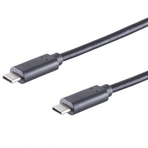 S-Impuls 77140-1.5 USB-C 3.2 Kabel 1,5m schwarz Gen 2x1, 10 Gbps, PD 60W, USB-C-Stecker