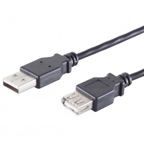 S-Impuls 77132 USB-A Verlängerungskabel 1,8m blau