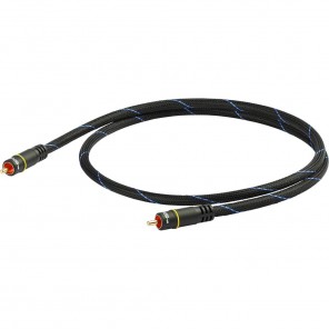 Black Connect KOAX MKII 3,5 - Video Cinch-Kabel 3,5m schwarz - Cinch-Stecker auf Cinch-Stecker (3-fach geschirmt, OFC-Kupfer 99,99%, vergoldete Kontakte)