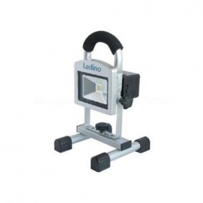 Ledino Köpenick 105 LED-Akkustrahler 10W,5,2Ah,silber