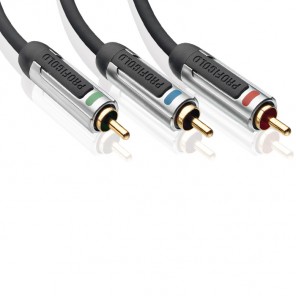 Profigold PROV 3305 (5,00 m) 3 x Cinch-Stecker auf 3 x Cinch-Stecker in 5,00m Länge