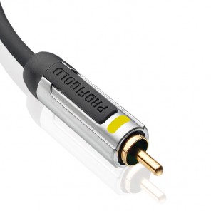 Profigold PROV 5001 (1,00 m) Cinch-Stecker auf Cinch-Stecker in 1,00m Länge