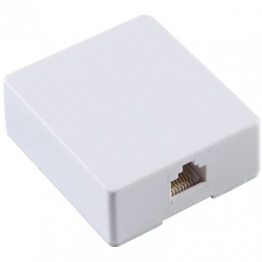 Bandridge TAI 4009 ISDN Aufputzdose 1x8P8C RJ45 Kupplung weiß