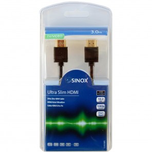 SinoxPlus SXV 1973 Video HDMI St. - HDMI St.,3,00m,ultraslim,HSWE