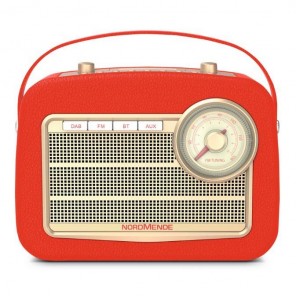 Nordmende Transita 130 rot DAB+ Radio 78-3006-03 | DAB+/UKW-Radio, Bluetooth-Audiostreaming, Dot-Matrix LC-Display