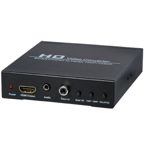 CS30A Scart + HDMI auf HDMI Konverter mit Upscaler konvertiert 480I (NTSC) / 576I (PAL) Format in 720