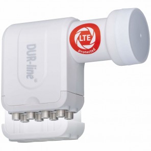 DUR-line +Ultra Premium Octo LNB weiß | 8 Teilnehmer, LTE-Filter, FullHD, HDTV, 3D