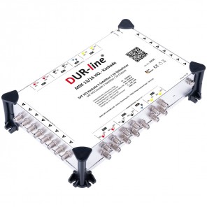 DUR-line MSK 13/16 HQ Sat Multischalter Kaskade 16 Teilnehmer | 3 Satelliten, HDTV-, 4K-, 3D-tauglich