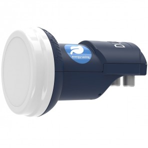 DUR-line Blue ECO Twin LNB 2 Teilnehmer | Stromspar-LNB 2fach, digital, Full HD, 4K, 3D, Premium-Qualität