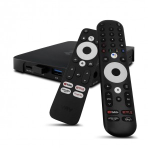VU+ YAY GO PRO Android TV HIGH-END 4K UHD Streaming Box Android 10.0 | Chromecast integriert, HDMI, Netflix (4K), Prime Video (4K), Disney+ (4K) 