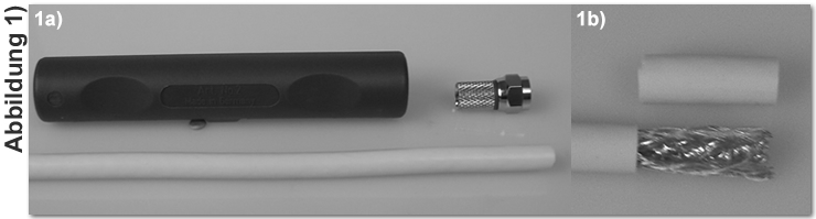 F-Stecker Montage vorbereiten